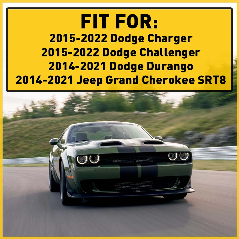 Steering Wheel Trim Decoration Cover For Dodge Challenger Charger Durango 2015 2016 2017 2018 2019 2020 2021 2022 Accessories