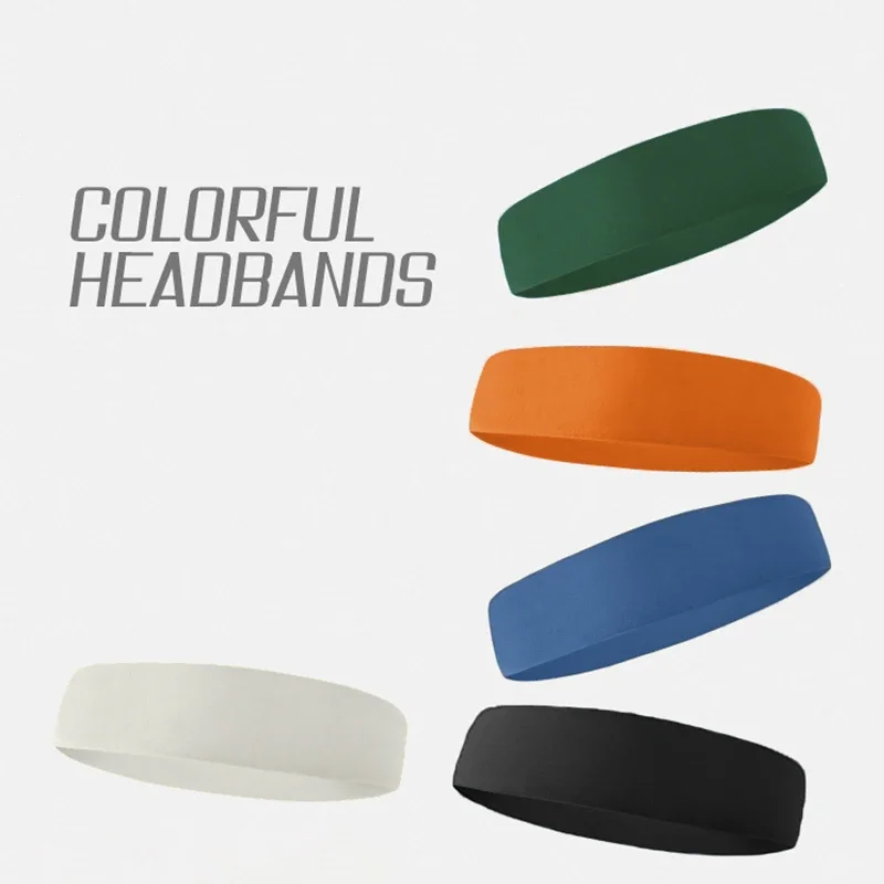 Fashion Yoga elastic headband Sports Yoga fitness high elastic sweat absorption headband solid color sports running headband