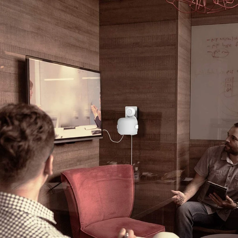 ตัวยึดผนังเอาท์พุทตัวยึดที่ยึดแบบกะทัดรัดขาตั้งเครื่องเสียงสำหรับ Google Nest เราเตอร์ WiFi AC2200สีขาว