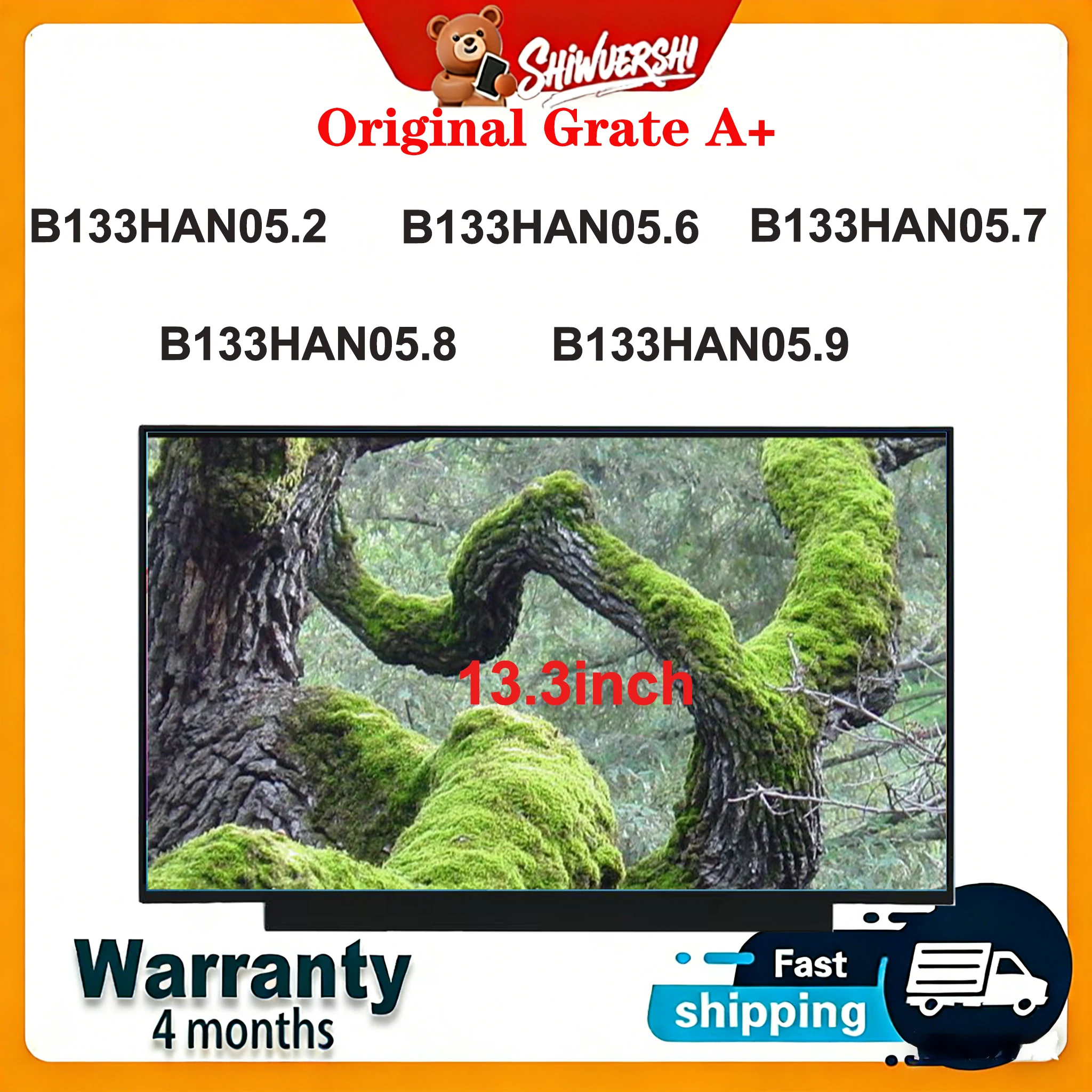 

Original New A+13.3 inch Slim Laptop Lcd Screen Panel B133HAN05.2 B133HAN05.6 B133HAN05.7 B133HAN05.8 B133HAN05.9 60HZ