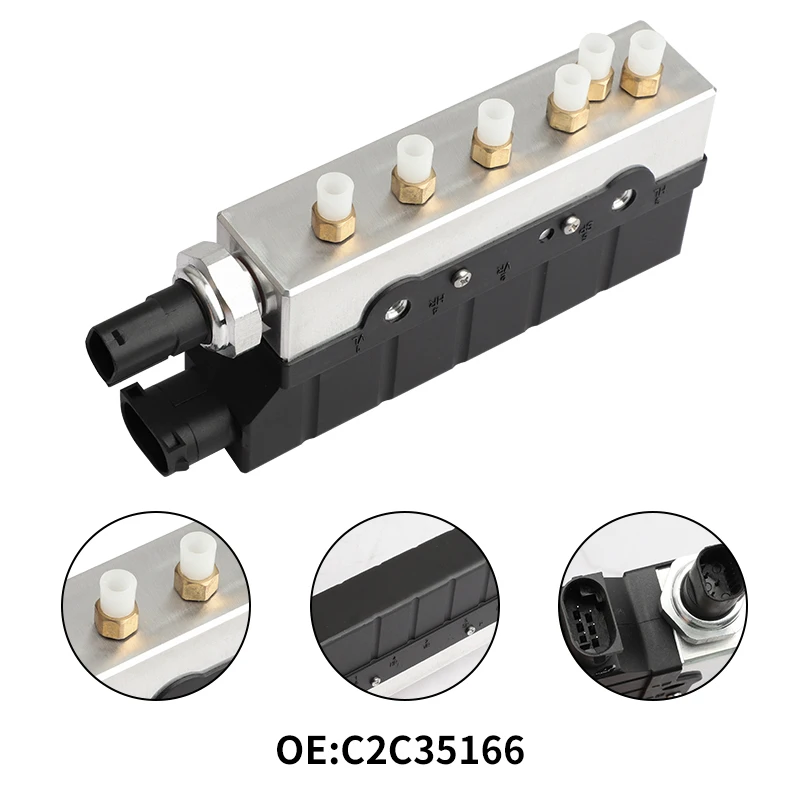 

Air Suspension Compressor Solenoid Valve Block Control Valve For Jaguar XJ X350 X358 C2C35166 C2C2241 C2C2265 C2C9929 C2C22909