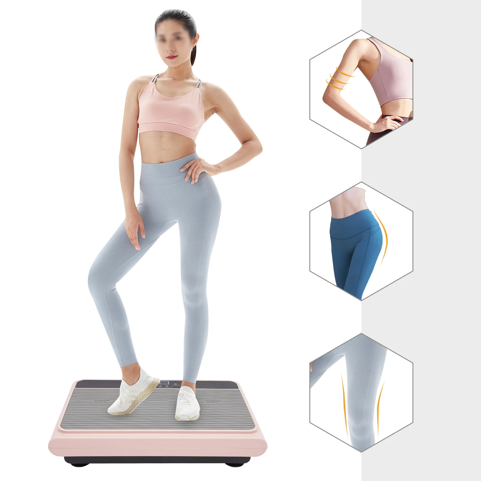 

Vibration Plate Exercise Machine, Whole Body Workout Vibration Fitness Platform, Home Training Equipment for Weight Loss&Toning