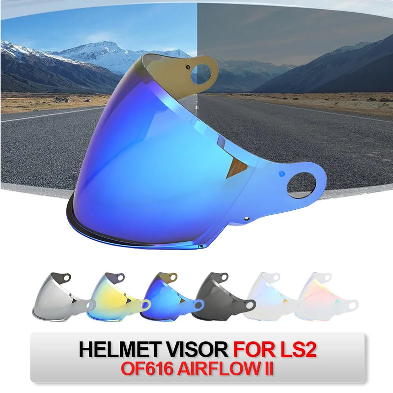 Visor for OF616 Airflow II Motorcycle Helmet Lens Shield Casco Accesorios Para Moto Helmet Accessories for LS2 OF616 Airflow II