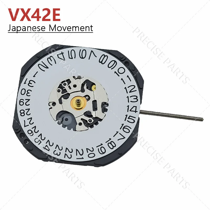 New VX42 Movement Quartz Electronic Movement VX42E Movement Date At 3/6 Three Hands Watch Repair Movement Replacement Parts