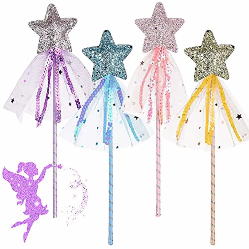 4 piezas de varitas decorativas para mascotas, varitas para niños, para cumpleaños y festivales