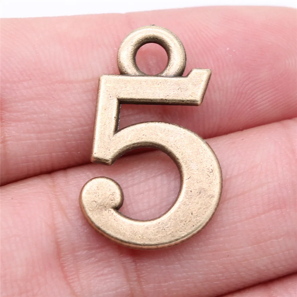Number Tag Charms Pendant Male Jewellery Massive Aesthetic Souvenir