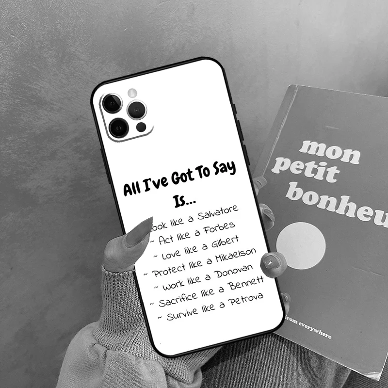 حافظة يوميات مصاص الدماء لهاتف آيفون 17 Air 16 15 14 13 11 12 Pro Max 13 mini XR 15 16 Plus 16e غطاء خلفي