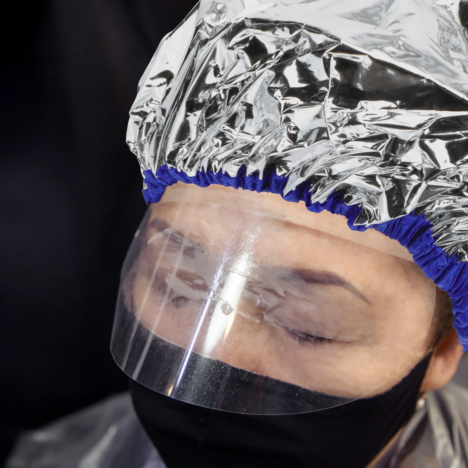 

Набор из 3 эластичных шапочек для окрашивания волос из фольги, термошапки для глубокого кондиционирования, для использования в спа-салонах, шапочки из фольги для кондиционирования волос