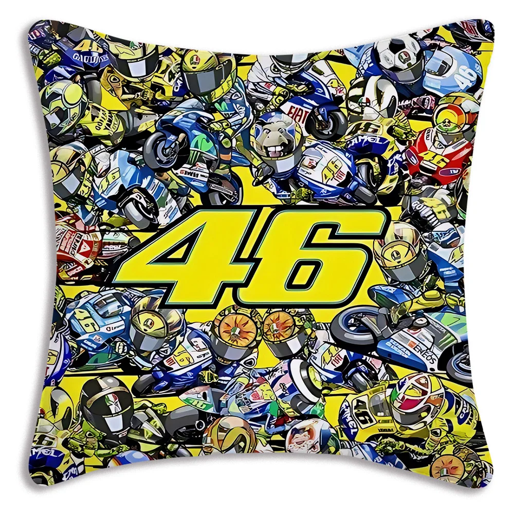 Pillow Covers Cartoon Sofa V-Valentino 46 Decorative Home Double-sided Printing Short Plush Cute Cushion Cover R-Rossi