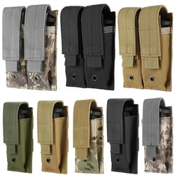 Bolsa tática do compartimento de 9mm molle único duplo pistola mag bolsa exterior molle open-top compartimento bolsa para glock m1911 92f