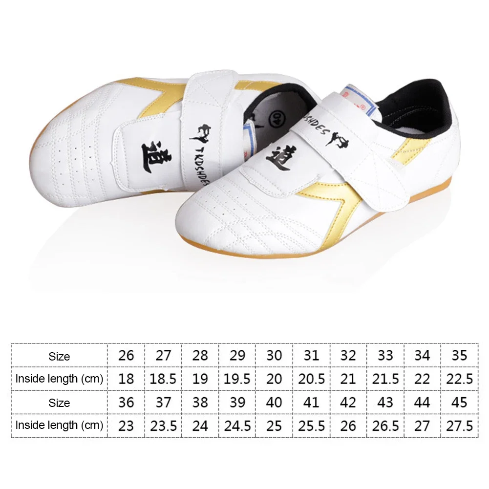 Breathable White Taekwondo Shoes Kung Fu Shoes Wushu Taichi Karate Martial Arts Wrestling Fighting Sneakers