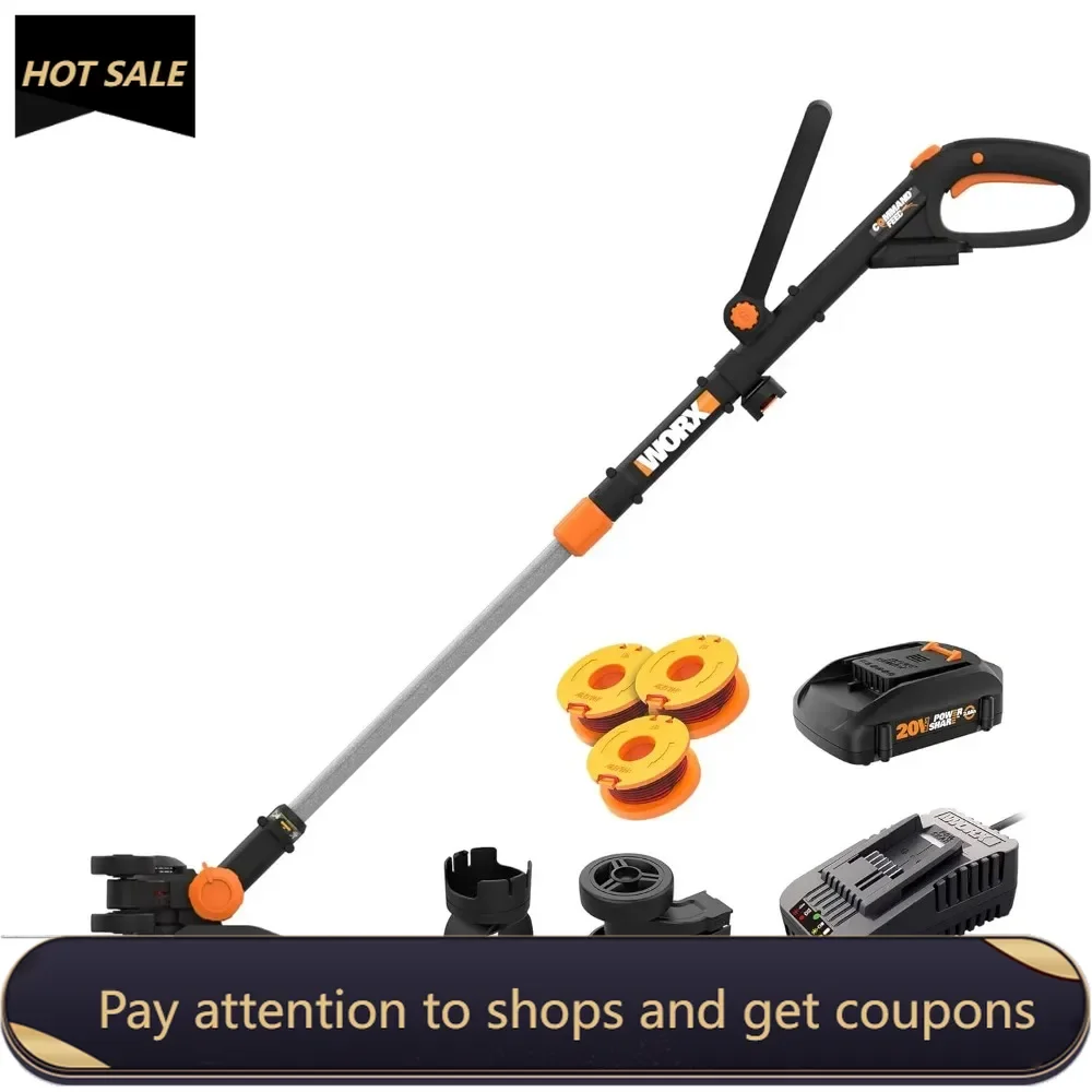 

40V 13" Cordless String Trimmer (Batteries & Charger Included) Freight Free Electric Grass Trimmer Garden Battery Cutters