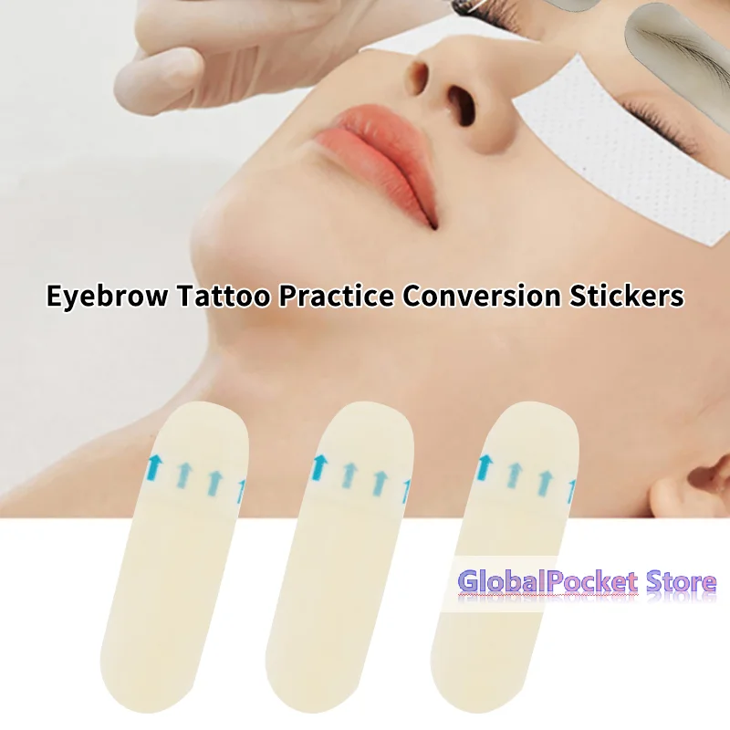 [TG823]Permanent Eyebrow Practice Skin Makeup Tattoo Teacher Practical Sticker Beginner Adhesive Eyebrow Practice Tool