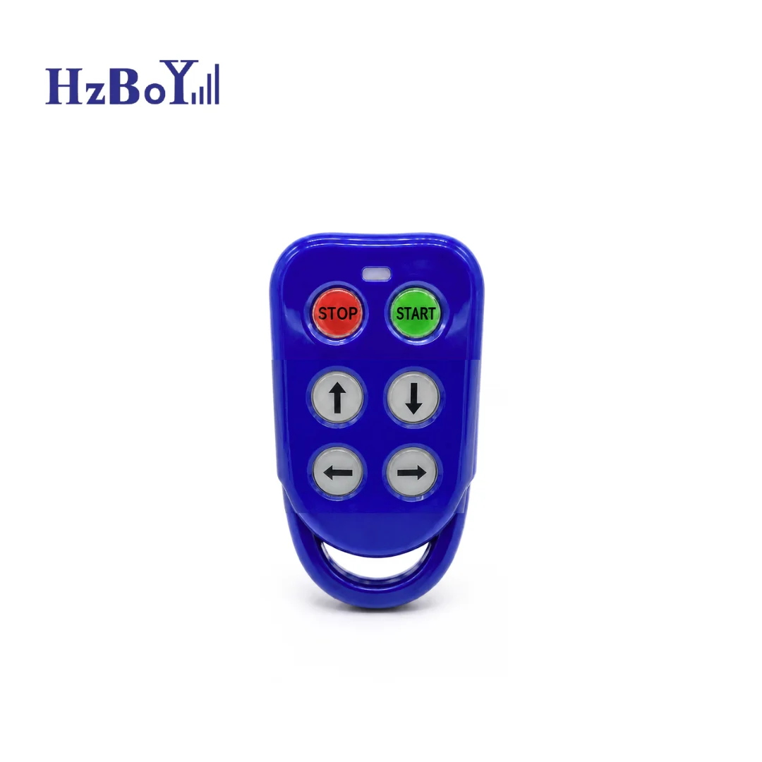 HzBoY 4-Button Industrial Remote Control 433MHz Rechargeable USB-C Wireless Crane Remote for Hoist Winch Automation Equipment