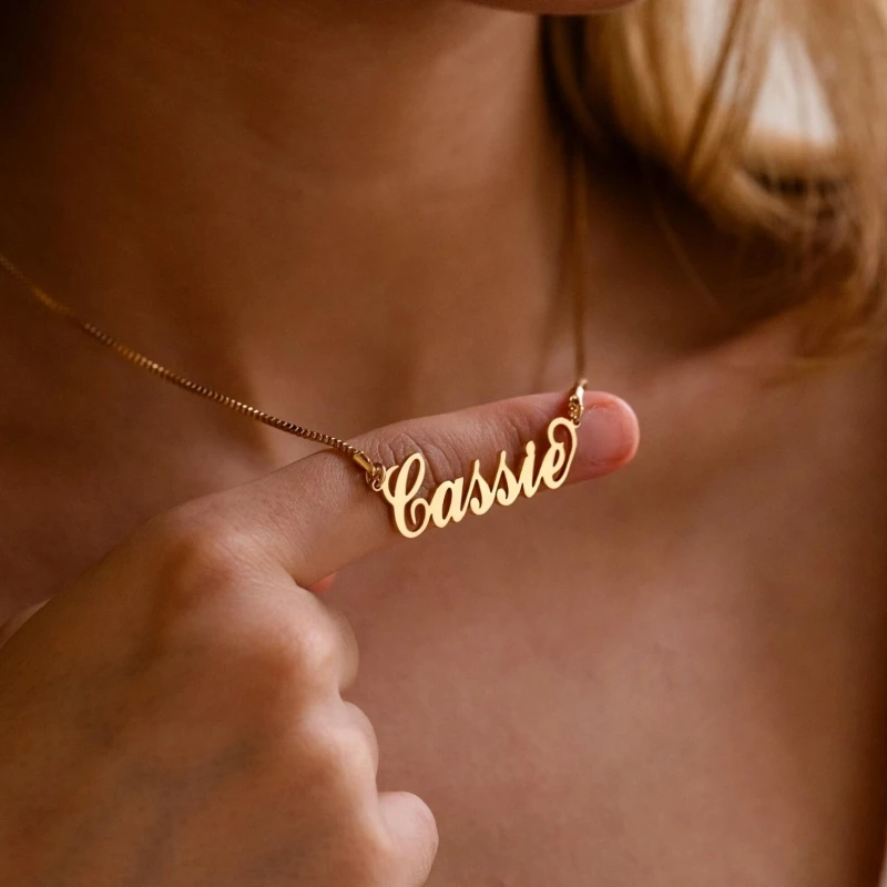 Personalized Custom Cursive Name Necklace, Dainty Gift