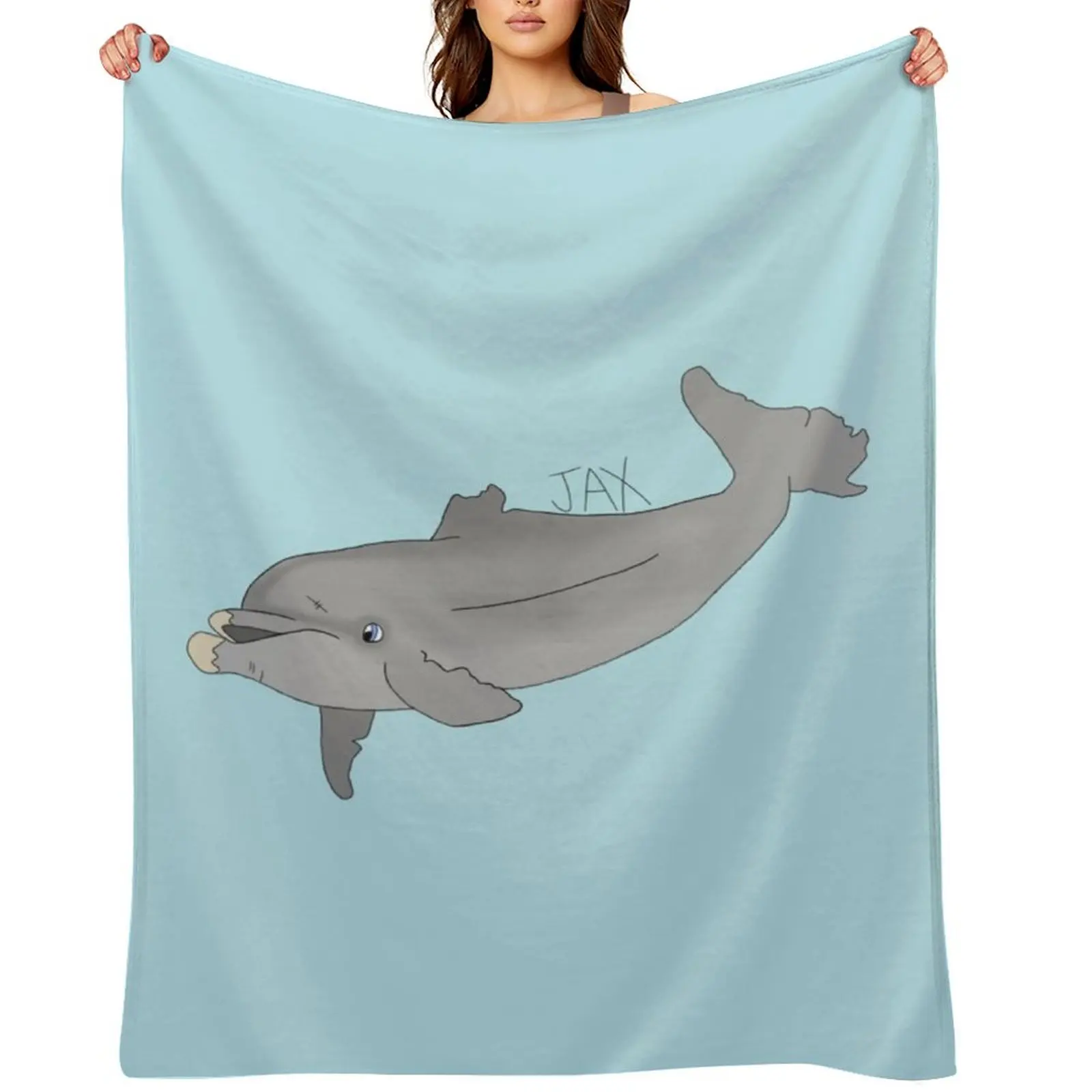 

Jax Dolphin Throw Blanket Beach Fashion Sofas halloween Retros Blankets