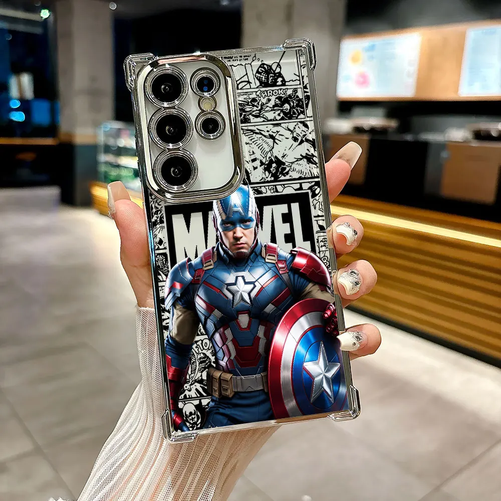 マーベル スパイダーマン アイアンマン ソフトケース S26 S25 S24 S23