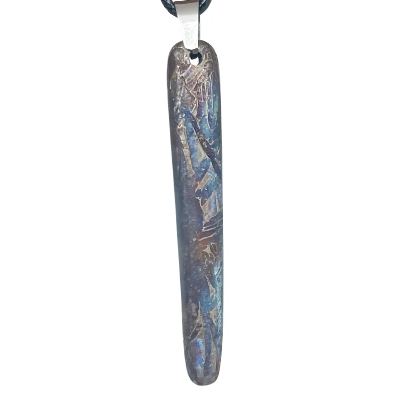 13.6g Muonionalusta meteorite pendant Natural iron meteorite pendant Meteorite slice Collection -LK255