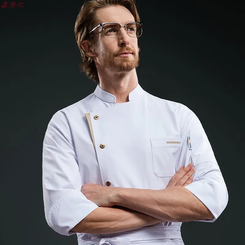 

Cake Shop Western Restaurant Steakhouse Kitchen Work Uniform Long Sleeve Catering Hot Pot Restaurant Hotel Autumn Chef Uniform f