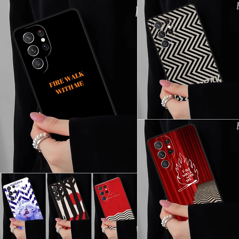 Fire Walk With Me Twin Peaks Phone Case For Samsung Galaxy S25 S24FE S23 S22 S21FE S20 S10 Plus Ultra Note20 10Pro Black Cover