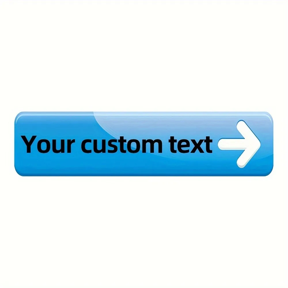 1pc Personalized Custom Text Metal Street Sign Gradient UV Printed Aluminum Directional Wall Decor Only for Decoration (4x16)