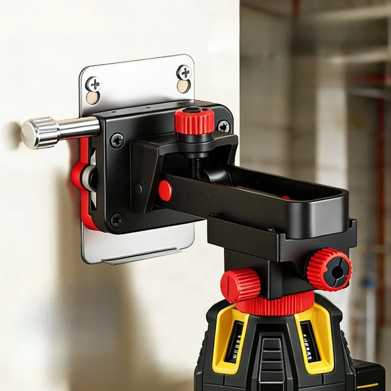 

Universal 360° Adjustable Laser Level Bracket Strong Magnetic Hanging Bracket Multi-purpose Wall Mounted Holder for Level Meter