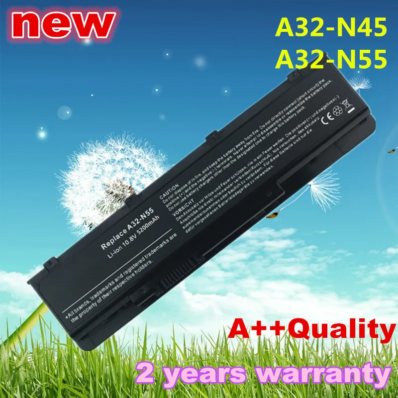 New A32-N45 A32-N55 battery For Asus N45 N45E N45S N45F N45J N45JC N45SJ N45SN N45SF N45SL N45SV N55 N55E N75 N75E N75S N75SF