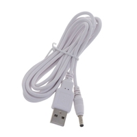 Replacement 5V Power USB Cable Fast Charging USB with 3.5x1.35mm Barrel Jack Not Support 12 Voltage 1m/2m/3m Length