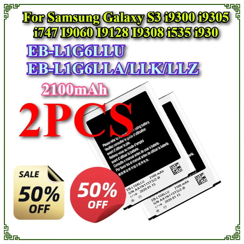 

EB-L1G6LLU EB-L1G6LLA/LLK/LLZ 2100 мАч Совершенно новый аккумулятор для телефона для Samsung Galaxy S3 i9300 i9305 i747 I9060 I9128 I9308 i535 i930