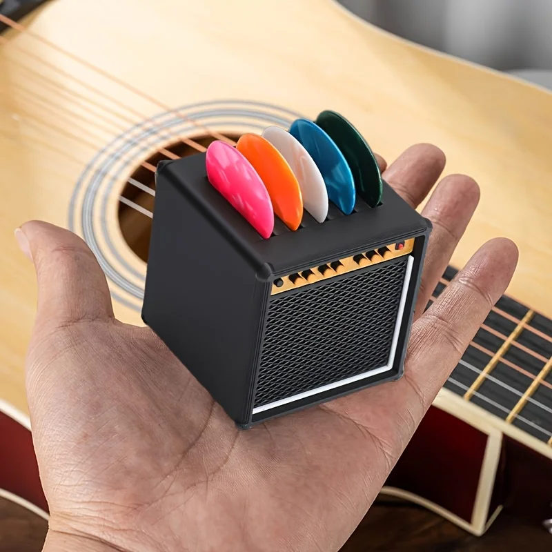 Mini-Gitarrenplektrum-Aufbewahrungsbox, Desktop-Gitarrenplektrum-Aufbewahrungsregal, Geeignet als Gute Wahl für Gitarristen und als Geschenk