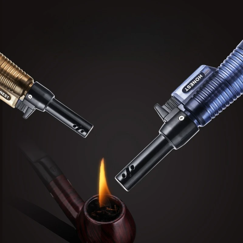 

Metal Long-handled Inverted Oblique Fire Lighting Pipe with Candle Aromatherapy Inflatable Transparent Electronic Flame Lighter