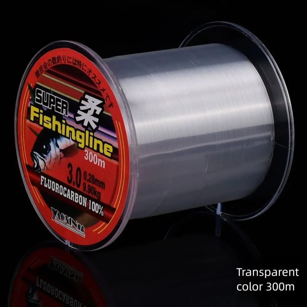 Línea de nailon con revestimiento de fluorocarbono 0,4-9,0, línea de monofilamento de pesca Invisible…