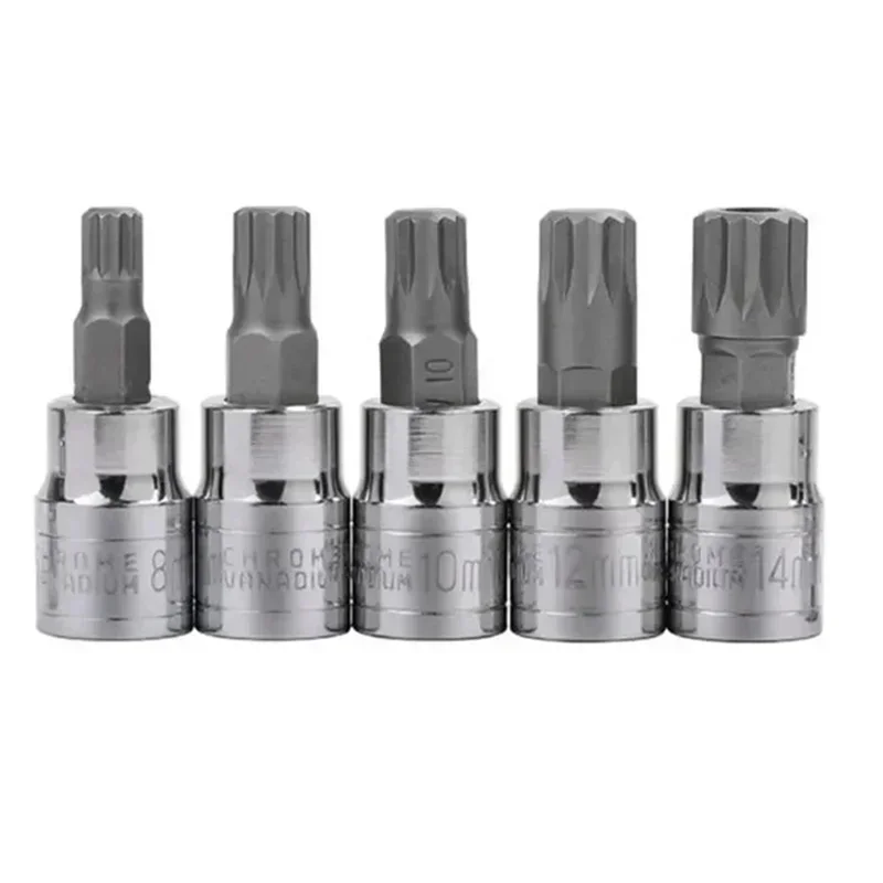 Fresh High Quality Automotive 10-Piece 12-Point Star Head Socket Set(With Case) Use With Ratchet Wrench Tool Kit