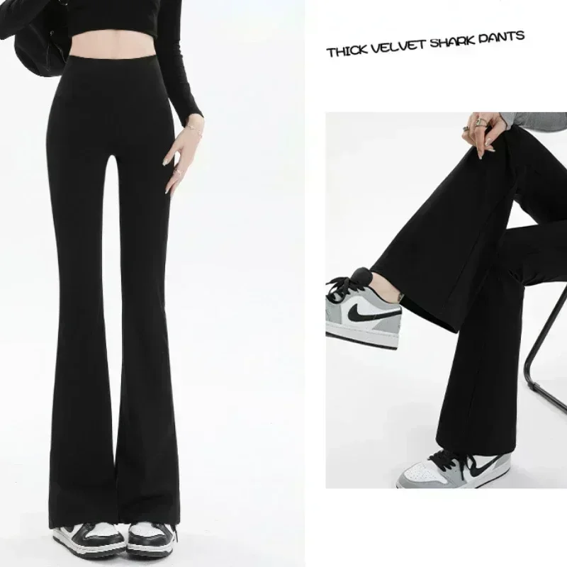 Pantalones de mujer, mallas acampanadas, pantalones de Yoga de pierna ancha de cintura alta, mallas de entrenamiento de encaje perfecto, ropa deportiva informal para gimnasio y adelgazar