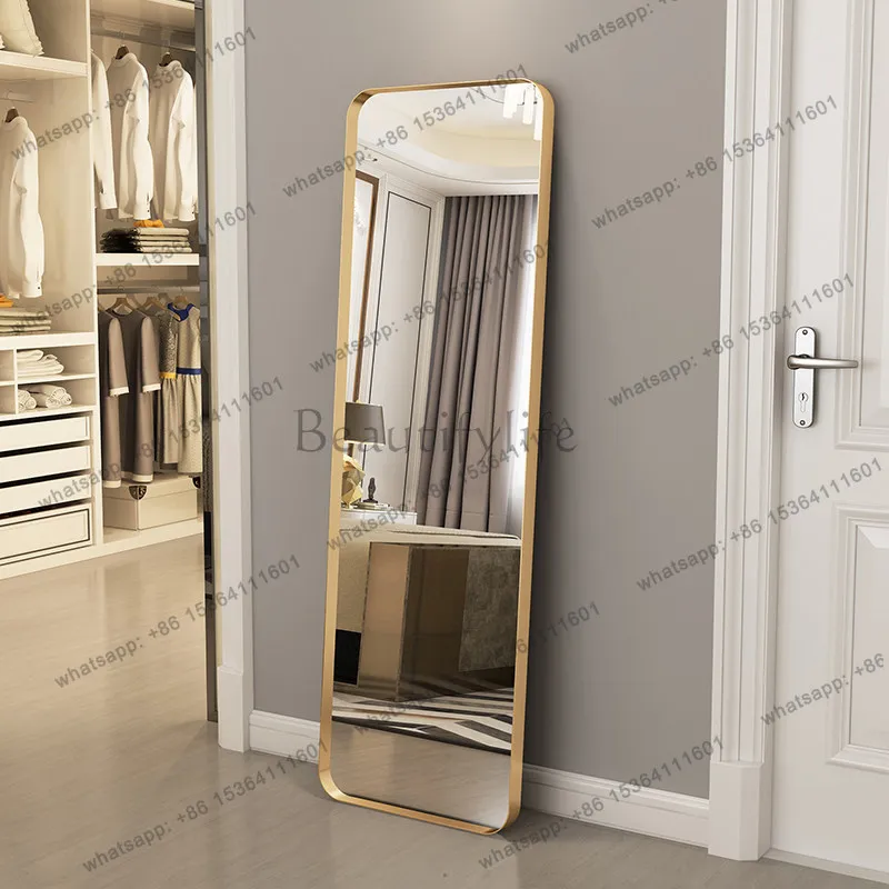 PG Luxury Square Mirror Modern Living Room Decoration Aesthetic Standing Full Body Mirror Floor Funky Espelhos Home Decorations
