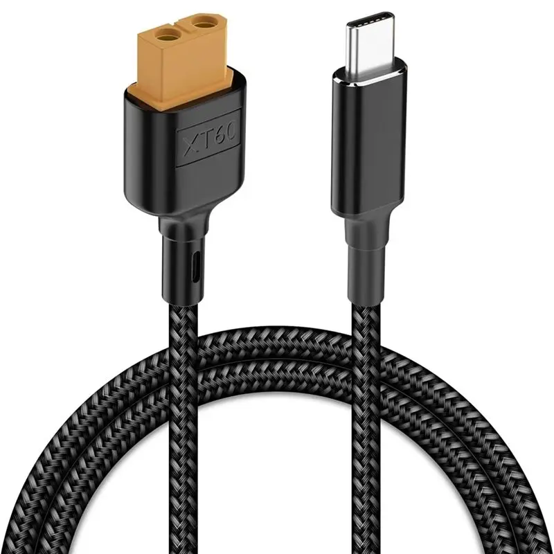 

Кабель-адаптер M01K PD 100W 20V/5A USB-C на XT60, зарядный кабель XT60 на Type-C для ToolkitRC SC100 M7 M6 M6D M8S, 0.5 м