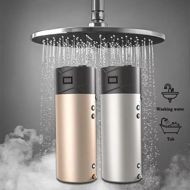 100L-400L Air Source All-in-One Monoblock Heat Pump Water Heater with R410A/R32 French Support for Resident Use Heat Pump