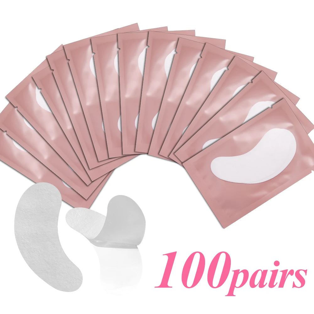 50/100 Pairs Wimpern Pad Gel Patch Unter Augen Gel Pads Wimpern Verlängerung Papier Patches Auge Tipps Aufkleber Wraps Make-Up-Tools