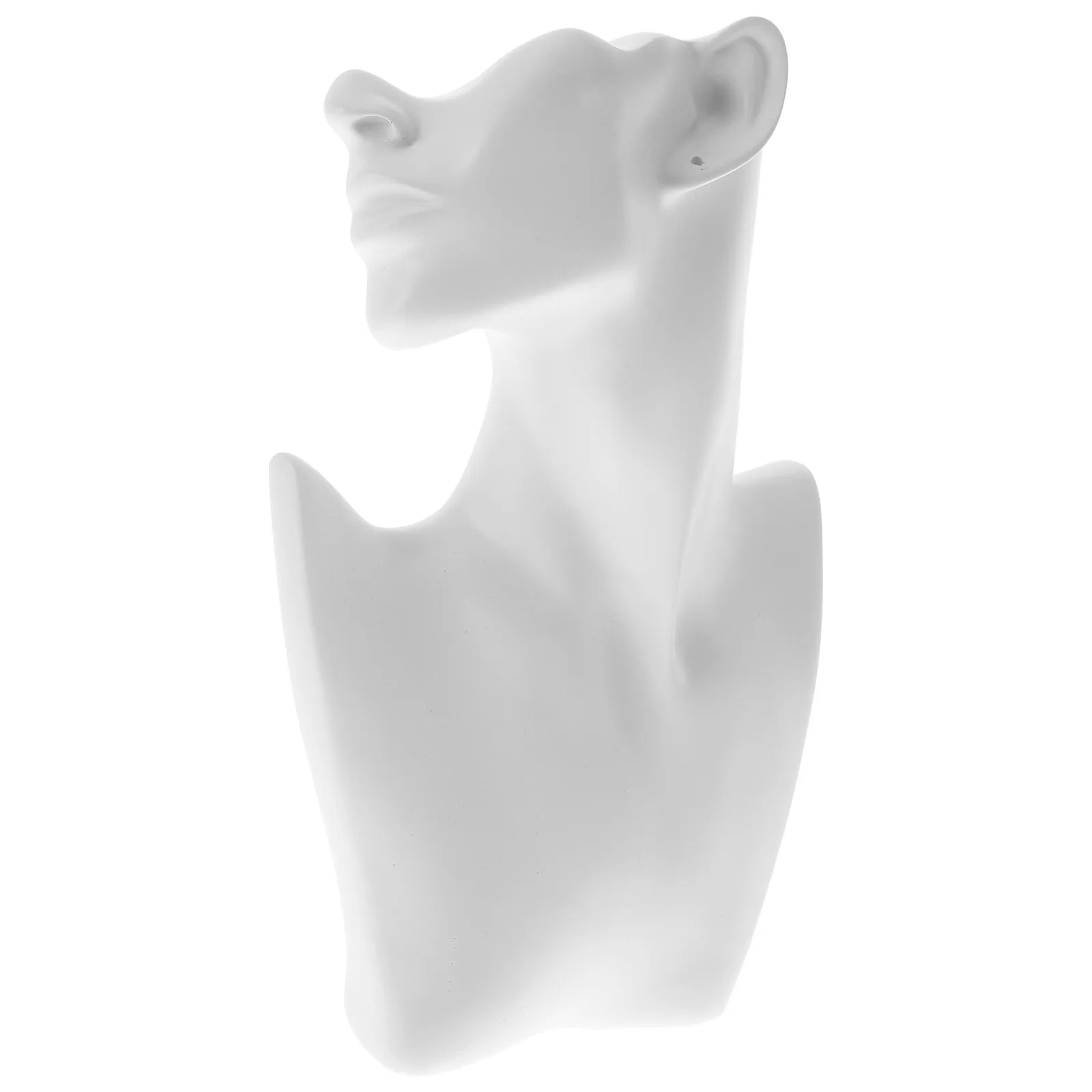 1Pcs Schmuck Display-ständer Mannequin Halter Ohrring Halskette Schaufenster Elegante Harz Material Glatte Oberfläche Stilvolle Home Shop