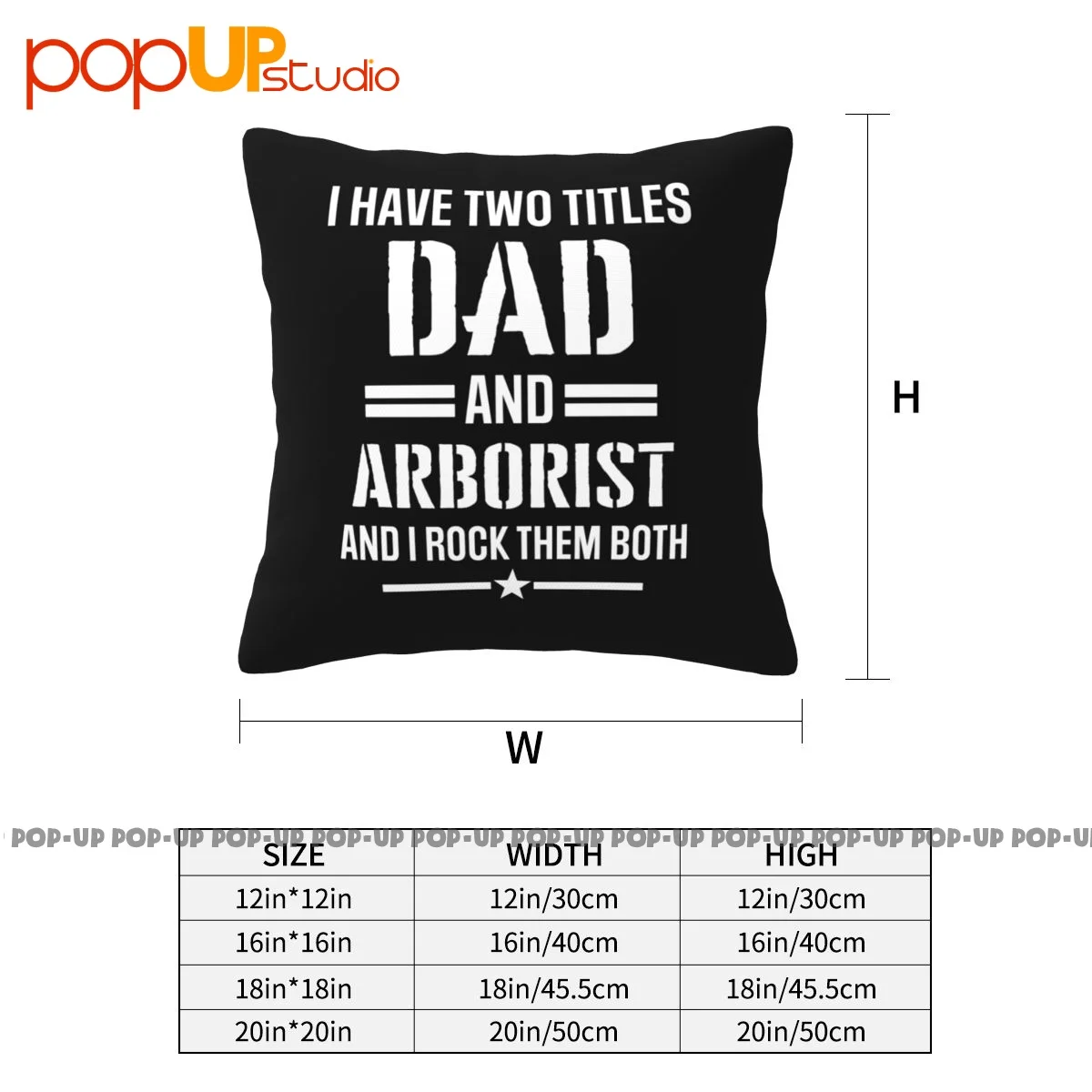 Best I Have Two Titles Dad And Arborist Funny Arborist Father Pillowcase Throw Pillow Cover For Sofa