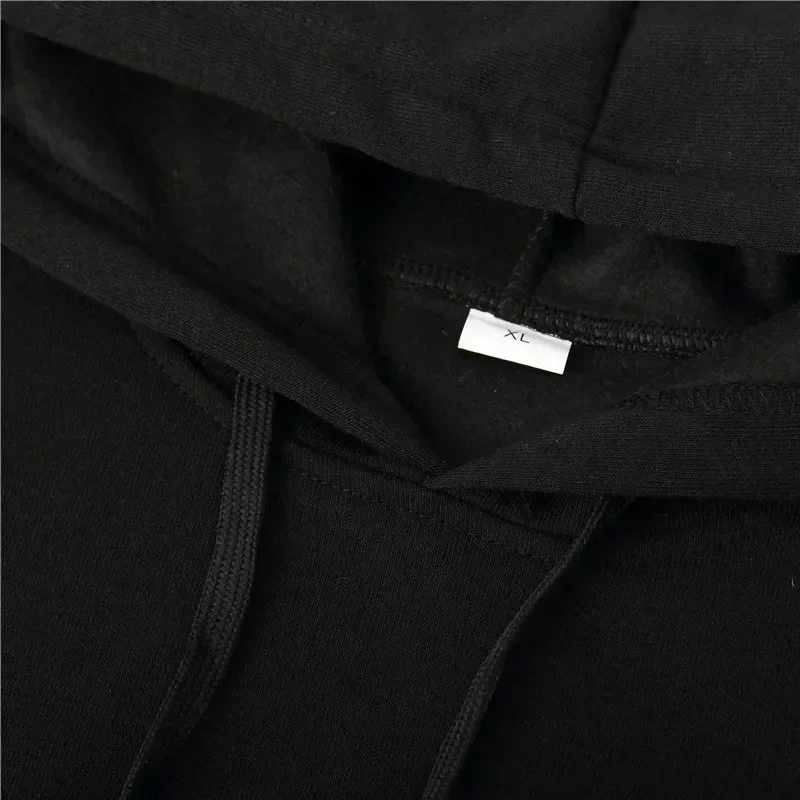 moose Print Autumn winter models Men's Fleece windproof Warm Cotton Oversized Hoodie Outdoor Commuter Men's High Elastic Top
