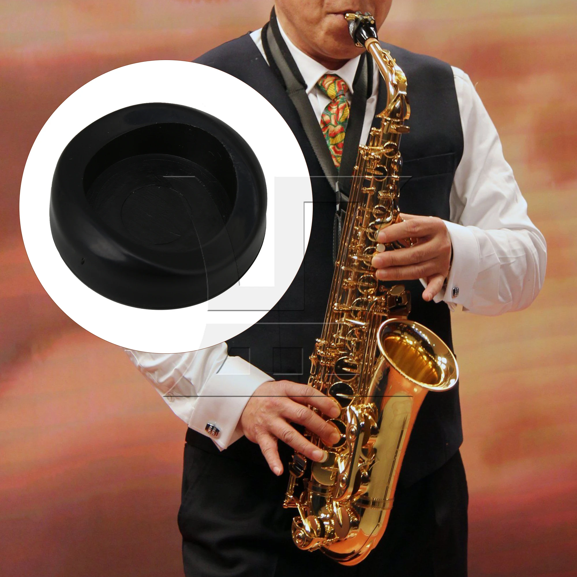 

Yibuy 50pcs Saxophone Thumb Snap Button Rest Cover Button Replacement Black 17mm