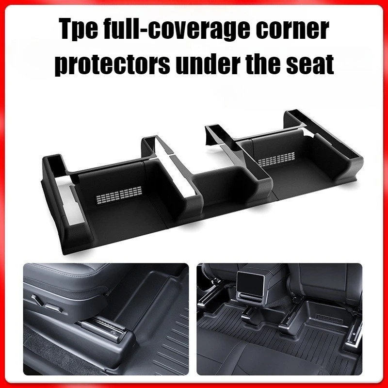 

Для Tesla Model Y Juniper/YL 2025 года, полная обертка под сиденьем, угловая защита от ударов, аксессуар для модификации автомобиля, защита сиденья автомобиля