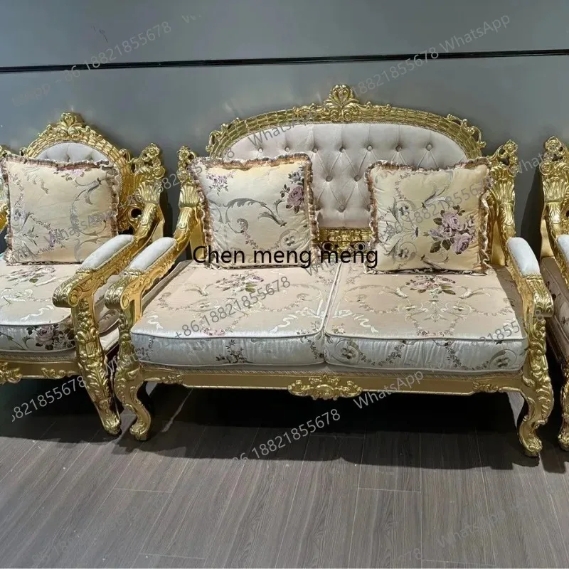 

Single lounge chair European luxury villa clubhouse master single chair French court furniture F150
