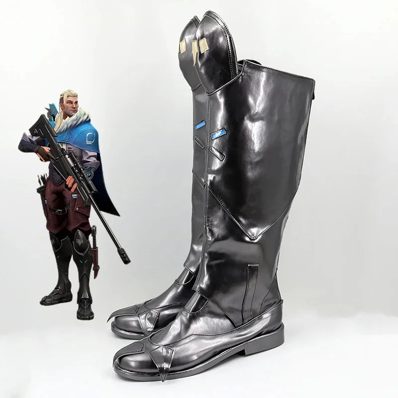 

Обувь из искусственной кожи Sova 2025 11, VALORANT, реквизит для косплея, карнавальные ботинки на Хэллоуин, индивидуальный заказ