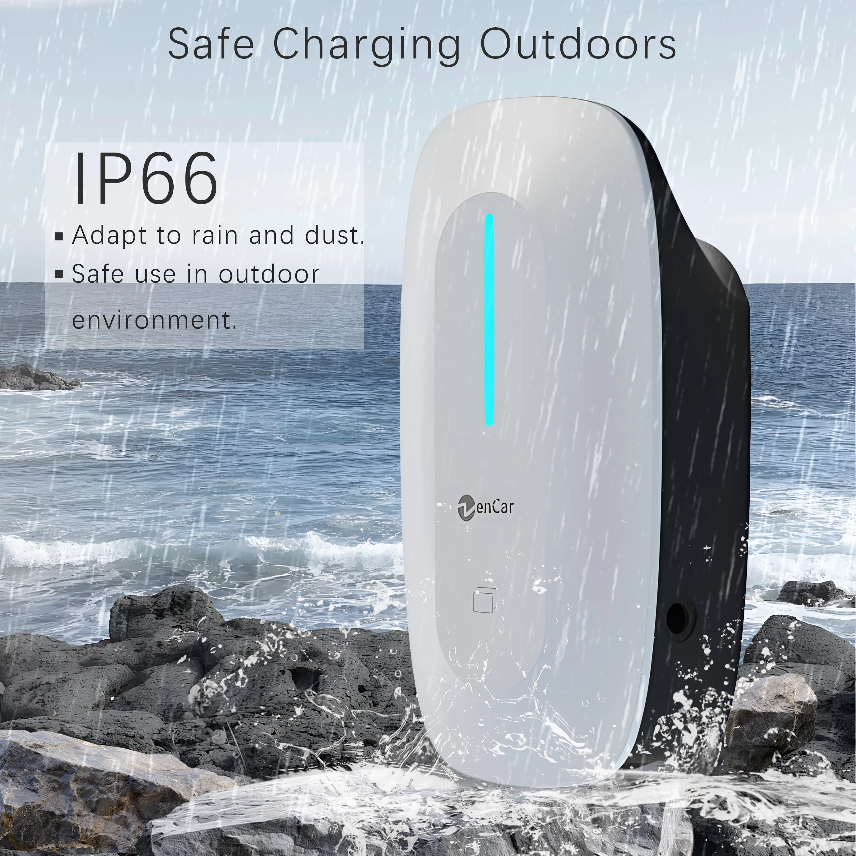 New Design IEC62196 Type 2 EV Charger Wallbox 22kW 11kW 7kW Electric Car Charging Station With Plug & Charge Wifi APP Optional
