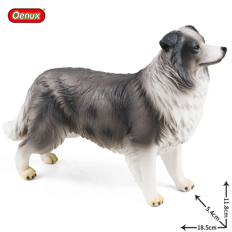 Border Shepherd Dog Model Toy Car Simulation Animal in Car Cognitive Famous Dog Decoration Wolf Dog Car Decoration