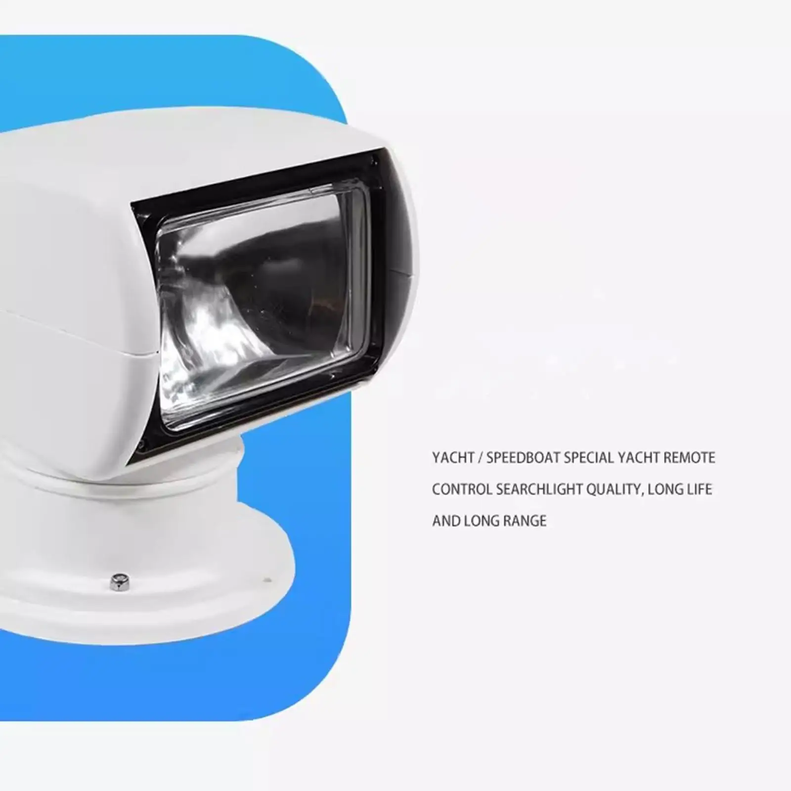 Boat Search Lights Easy Install Professional 360 Degree Rotating Marine Spotlights Remote Control 12V for Navigation