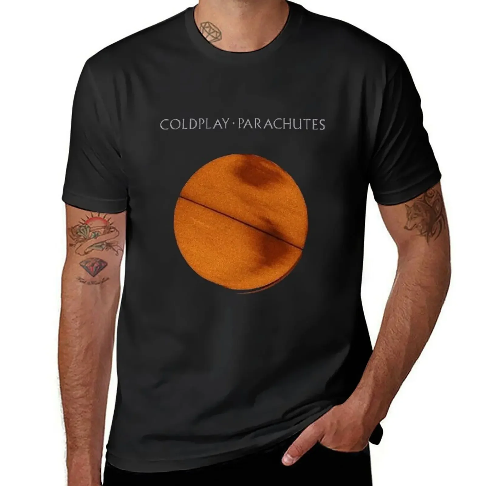 Coldplay-Parachutes T-Shirt blue archive street wear anime tshirt tee shirts for men