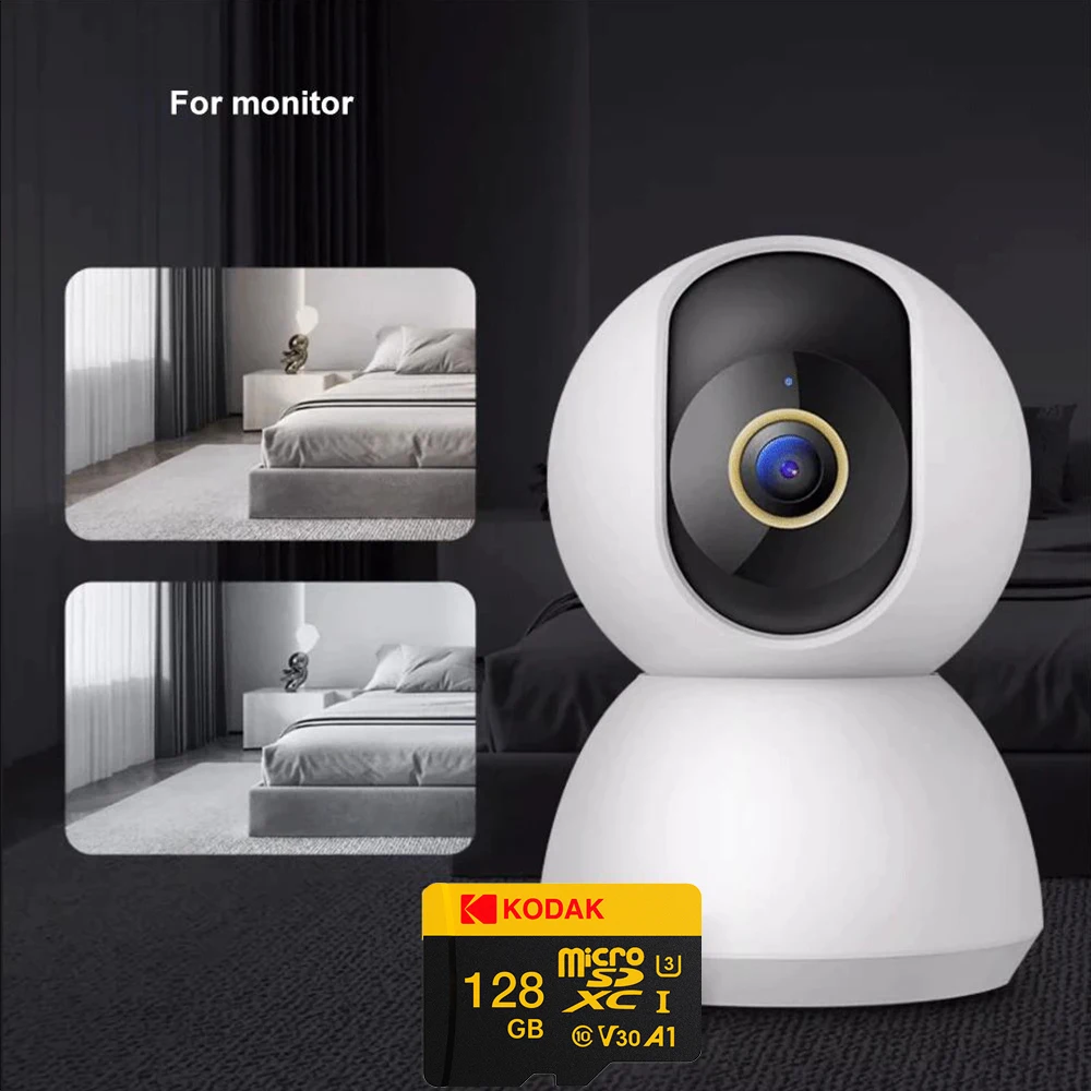 KODAK Ultra tarjeta MicroSD grabadora de conducción 128GB tarjeta de memoria Micro SD para teléfono móvil PC auricular altavoz HD juegos de cámara